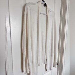 Moda International Off-White Cashmere Cotton Blend Cardigan